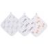 Lot de 3 débarbouillettes Safari babes - aden + anais