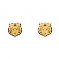 Boucles d'oreilles Tigre (Plaqué or 18 carats) - Mava
