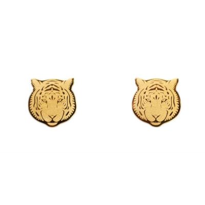 Boucles d'oreilles Tigre (Plaqué or 18 carats)