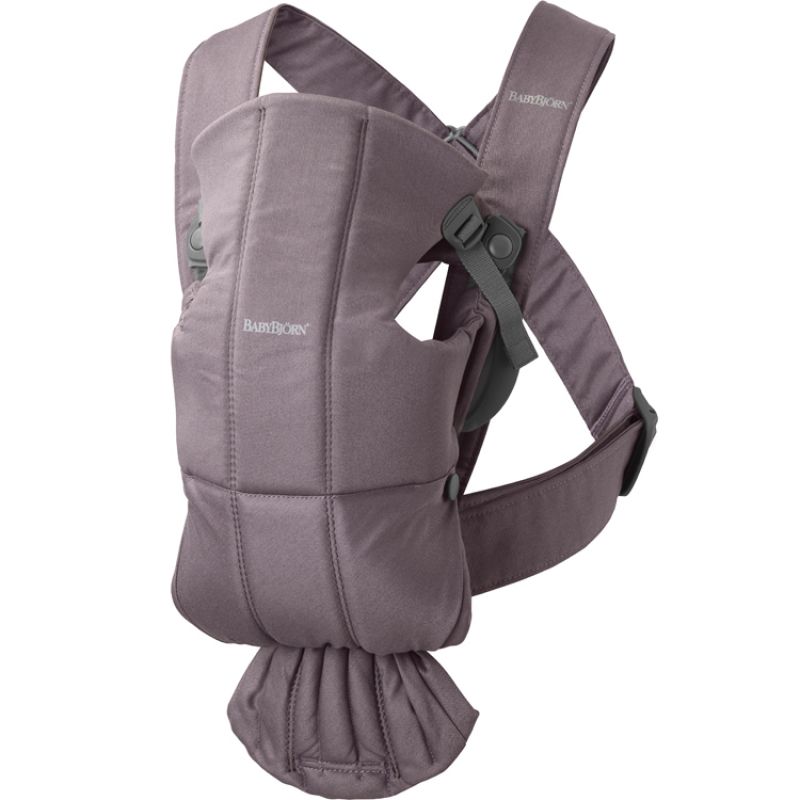 Porte bébé Mini en coton Mauve BabyBjörn