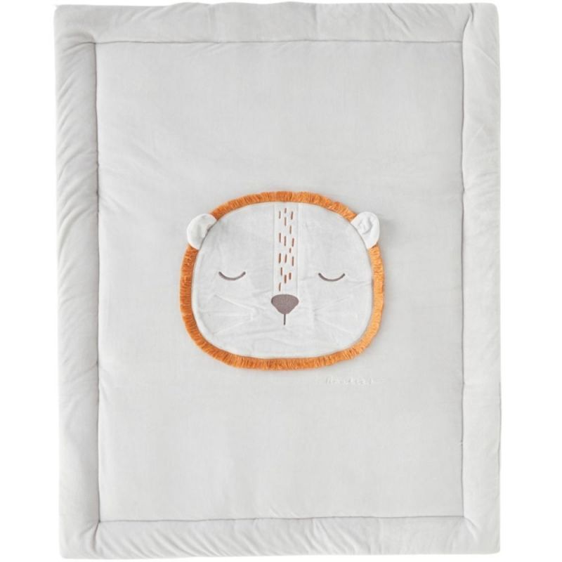 Tapis de jeu en veloudoux Babou & Kendi (100 x 100 cm) Noukie's