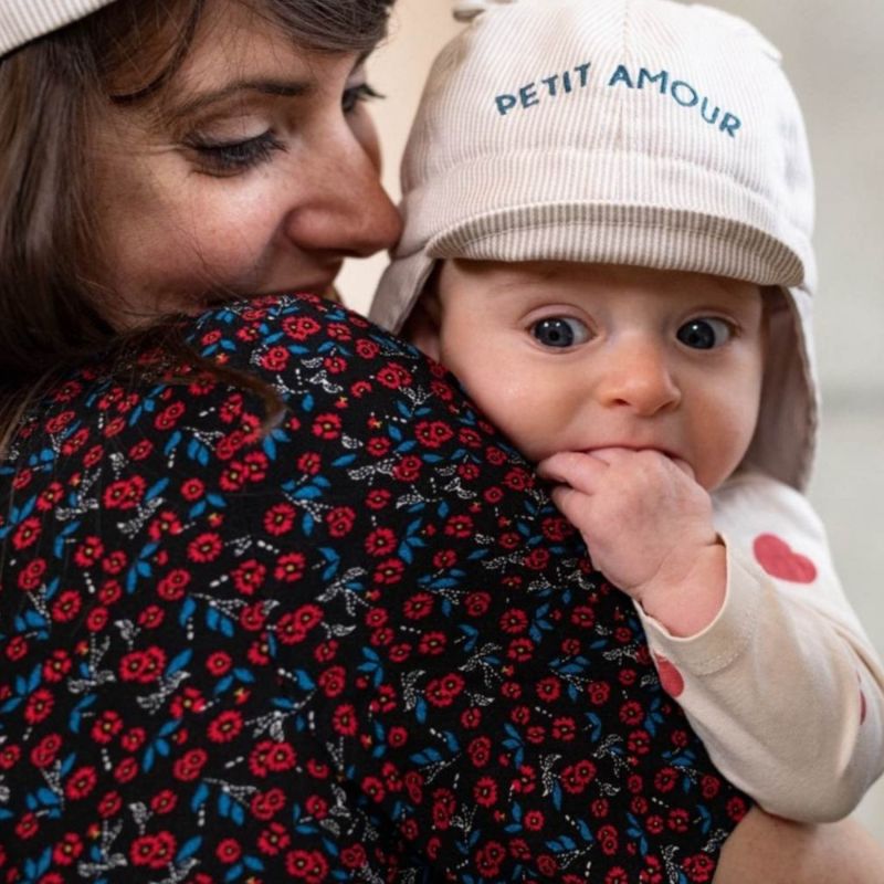 Chapeau bébé Petit Amour crème (6-12 mois) Chamaye Ambiance 7