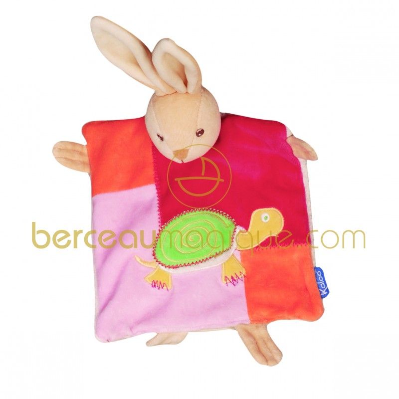 Doudou lapin patchwork tortue 123 Kaloo