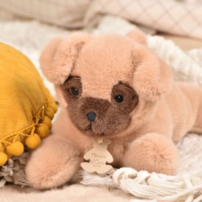 Peluche LES P'TITS RELAX Chien Beige (22 cm)