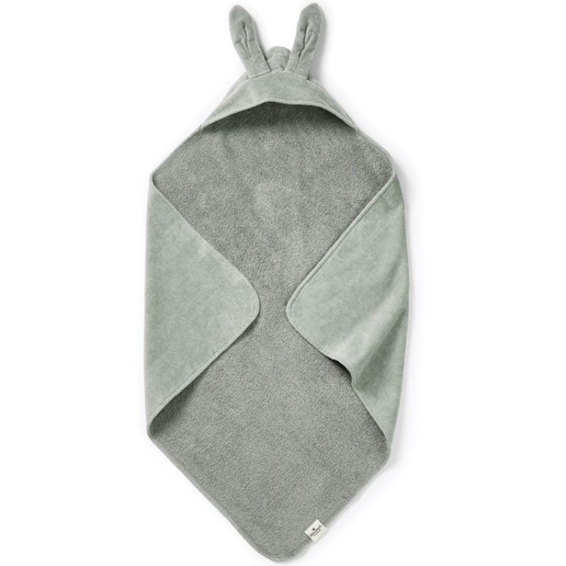 Cape de bain lapin Mineral Green Elodie Details