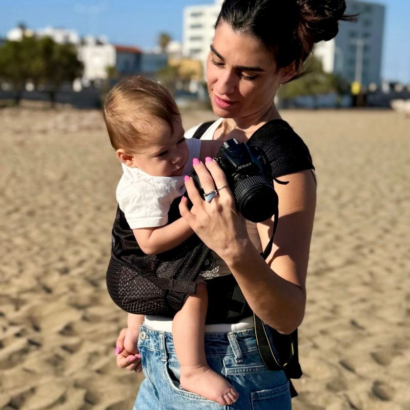 Porte-bébé Black (6 mois et +) Minimonkey Ambiance 5