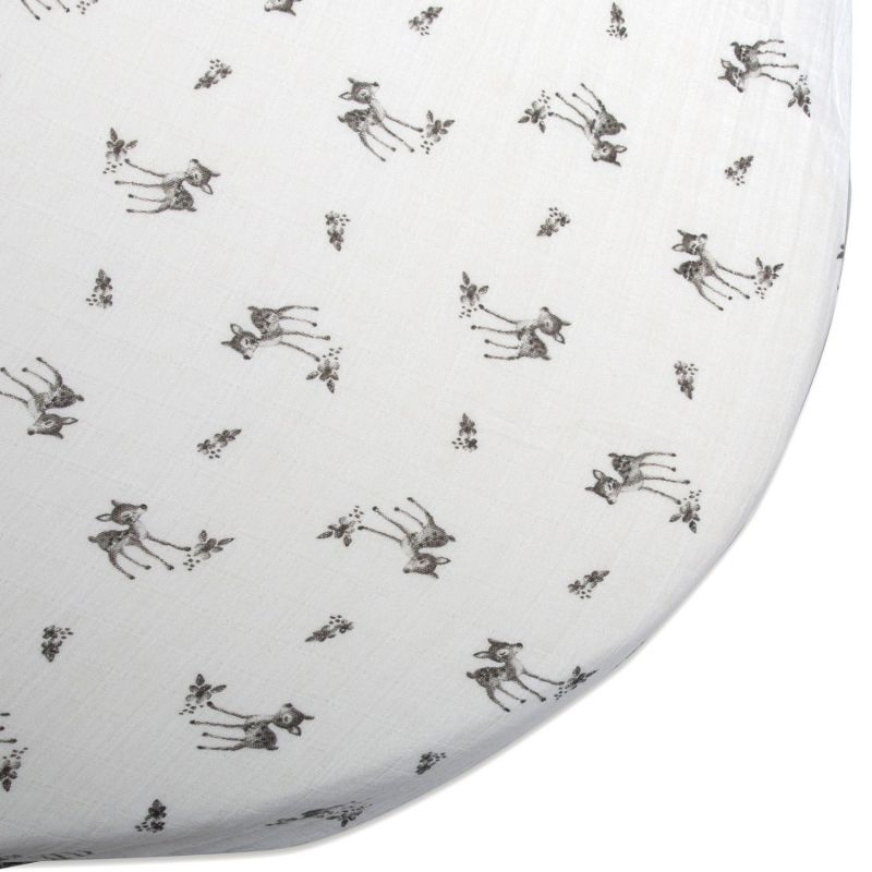 Drap housse Fawn pour lit bébé Lugo (70 x 140 cm) Charlie Crane Produit 1