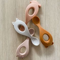 Lot de 4 cuillères en silicone Liva rose mix