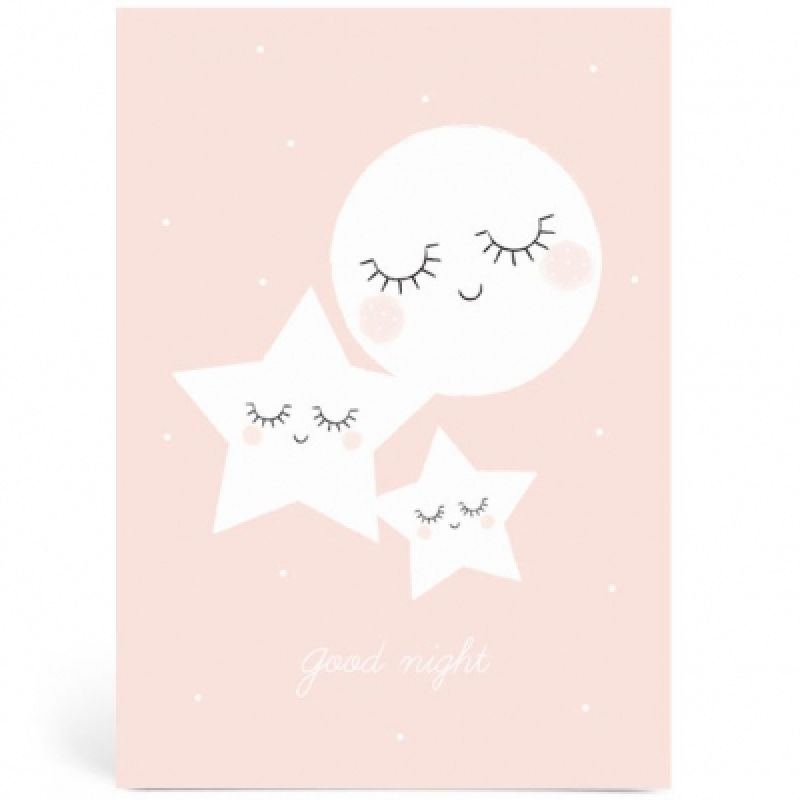 Grande carte A5 Good night rose Zü