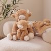 Doudou plat attache sucette Fluffy Cow Noukie's Ambiance 2