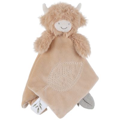 Doudou plat attache sucette Fluffy Cow Noukie's