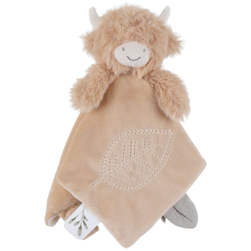 Doudou plat attache sucette Fluffy Cow Noukie's Produit 1
