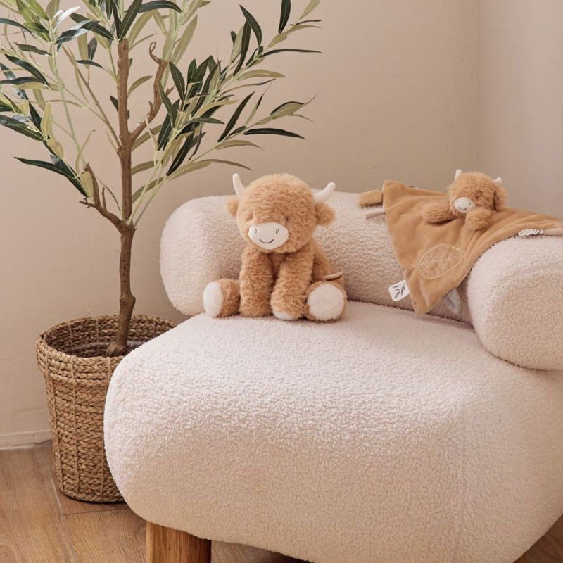 Doudou plat Fluffy Cow Noukie's Ambiance 2