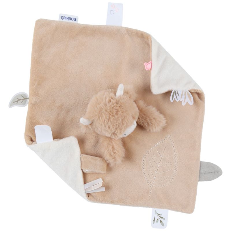 Doudou plat attache sucette Fluffy Cow Noukie's Produit 3