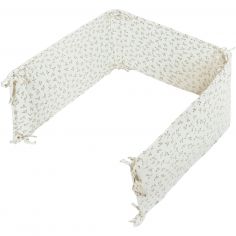 Tour de lit Doux Olive Bloom (pour lits 60 x 120 et 70 x 140 cm) - Babyshower