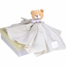 Coffret doudou l'Ange ours beige(27 cm)  par Doudou et Compagnie