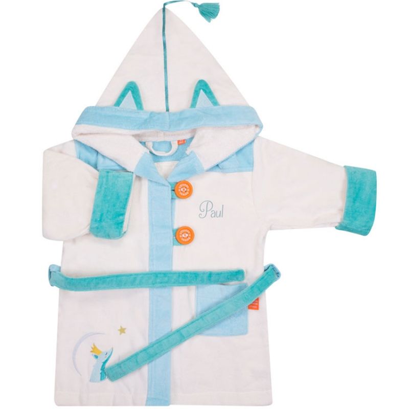 Peignoir renard personnalisable (2-4 ans) L'oiseau bateau