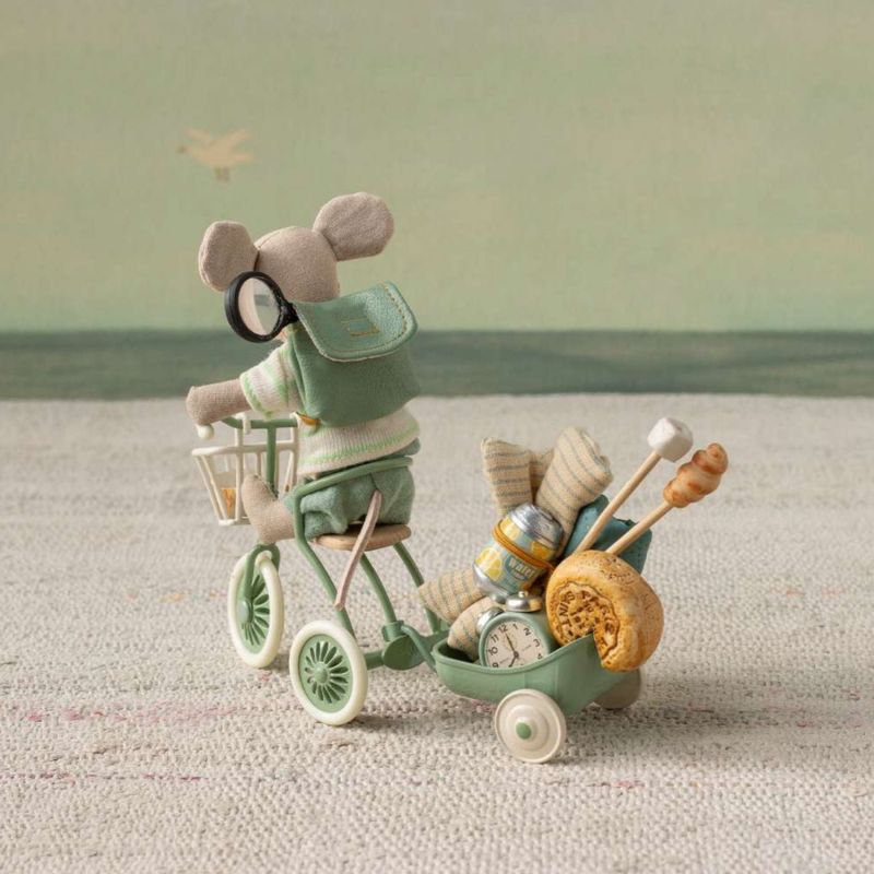 Chariot tricycle Souris Vert Maileg Ambiance 5