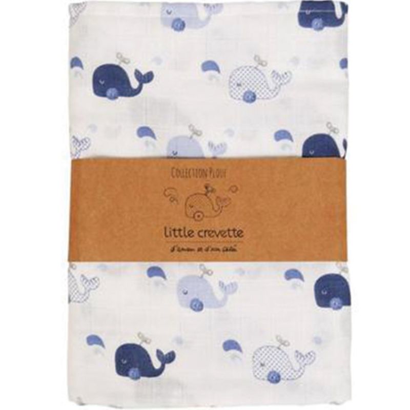 Maxi lange Baleine (120 x 120 cm) Little Crevette