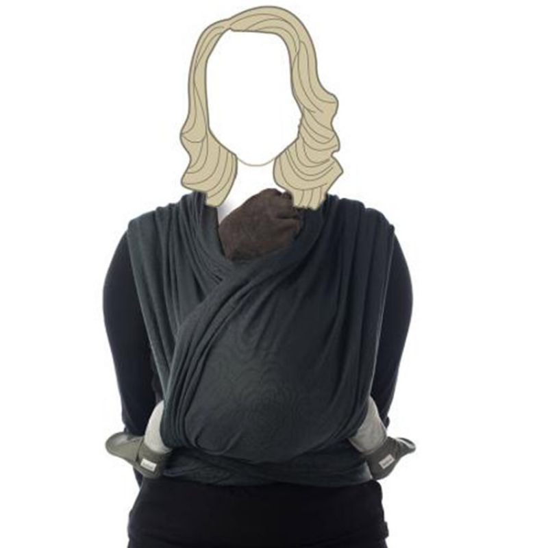 Echarpe de portage BB-Slen Jacquard coton bio moonshadow (5,6 mètres) Babylonia carriers