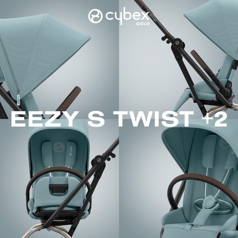 Poussette compacte Eezy S Twist+ 2 Stormy Blue Cybex Ambiance 2