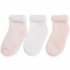 Lot de 3 paires de chaussettes rose et blanc (0-3 mois) - Trois Kilos Sept
