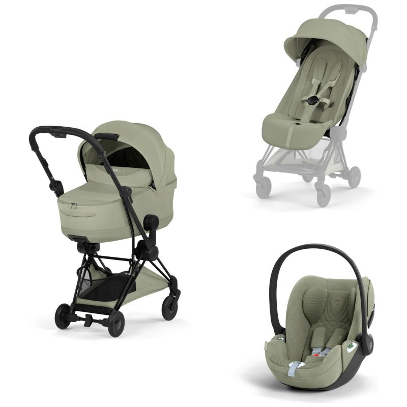COŸA Style 2026 Poussette ultra-compacte et Châssis Matt Black Sage Green Cybex Produit 2