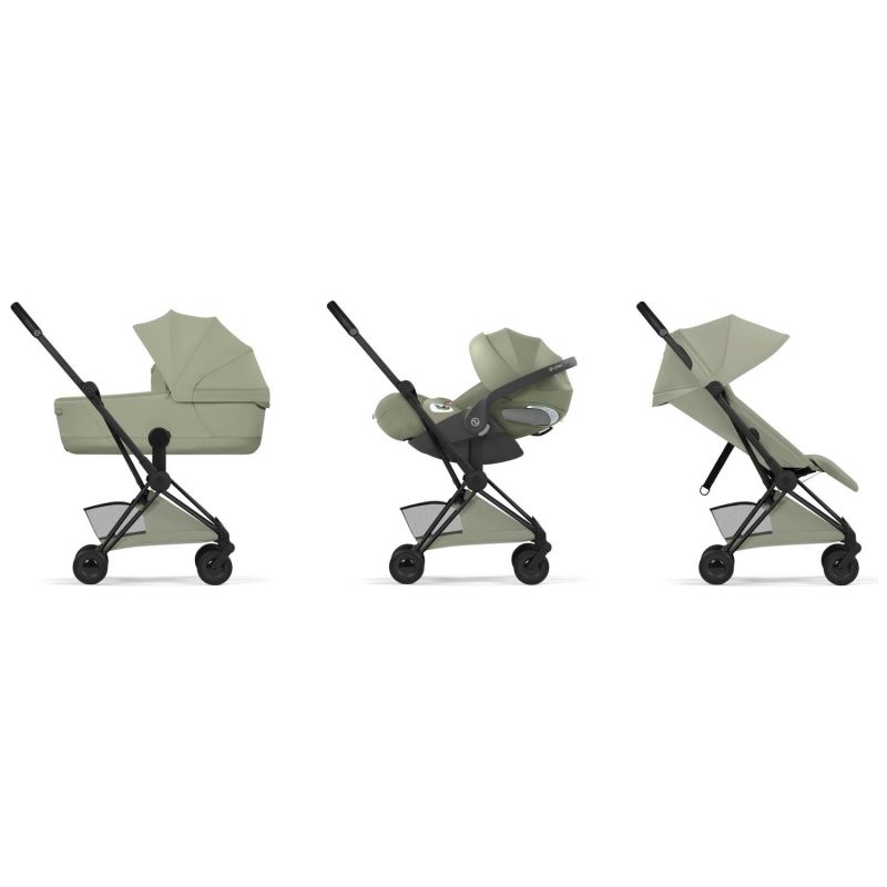 COŸA Style 2026 Poussette ultra-compacte et Châssis Matt Black Sage Green Cybex Produit 3