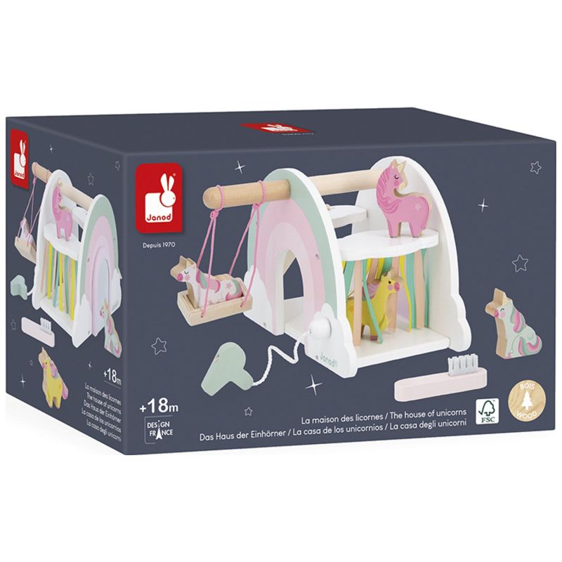 Maison des licornes (6 pièces) Janod Packaging 9