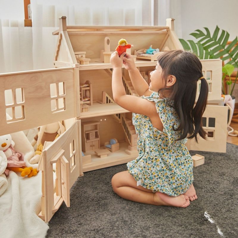 Image d'ambiance de présentation du produit Maison victorienne en bois - Plan Toys