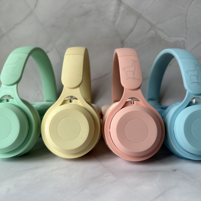 Casque audio enfant sans fil Bleu Pastel Lalarma Ambiance 5