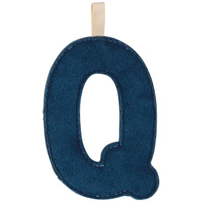 Lettre phosphorescente en tissu à suspendre Q