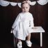 Robe de cérémonie Lena avec bonnet (8-11 mois) - Hobea Germany Robe de cérémonie Lena avec bonnet (8-11 mois) - Hobea Germany