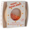 Hochet sensoriel Calm Donut orange Petit Boum Packaging 5