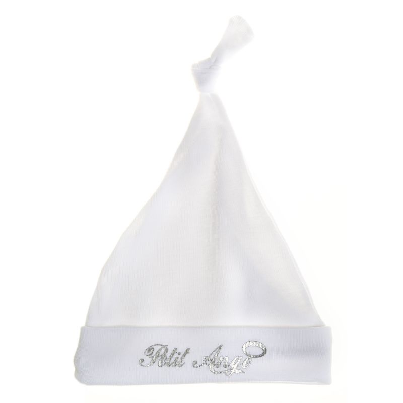 Bonnet naissance Petit Ange blanc BB & Co
