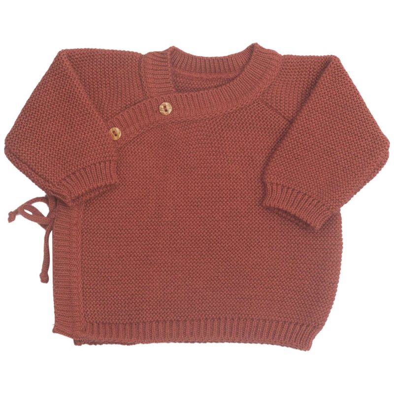 Brassière en maille Terracotta (0-1 mois) Trois Kilos Sept Produit 1