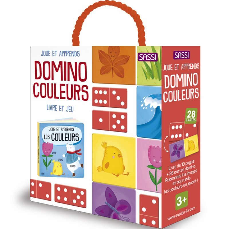 Livre et jeu éducatif Domino Couleur Sassi Junior