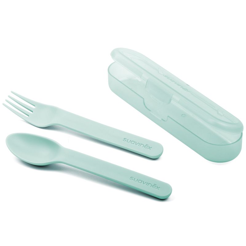 Set de 2 couverts Into the forest vert Suavinex