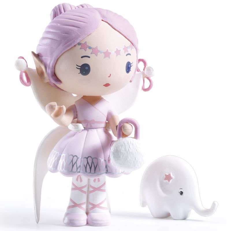 Figurine fée avec éléphant Elfe et Bolero Tinyly Djeco Produit 1 grande taille