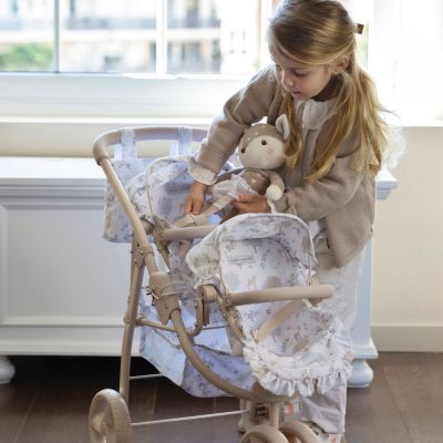 Poussette double pour poupées Nara