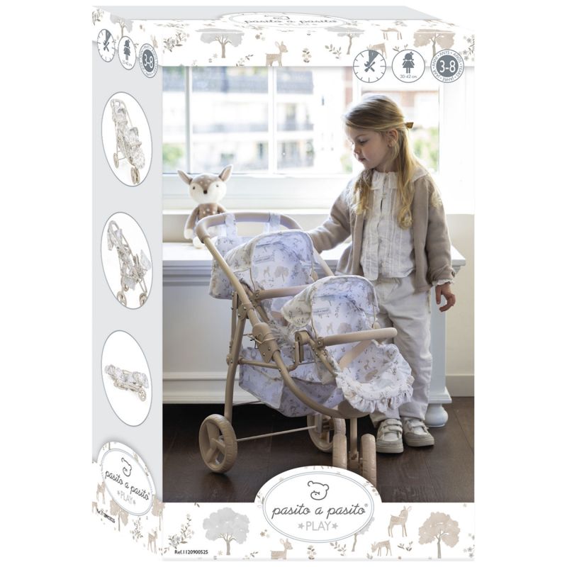 Poussette double pour poupées Nara Pasito a pasito Packaging 9