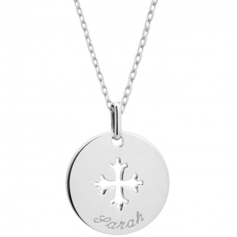 Collier Croix Occitane (argent 925°) Petits trésors