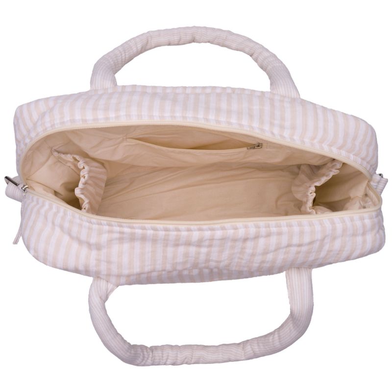 Sac à langer en gaze de coton rayé galet BB & Co Produit 2