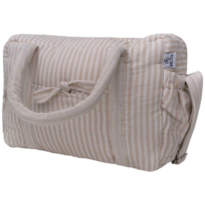 Sac à langer en gaze de coton rayé galet BB & Co Produit 3
