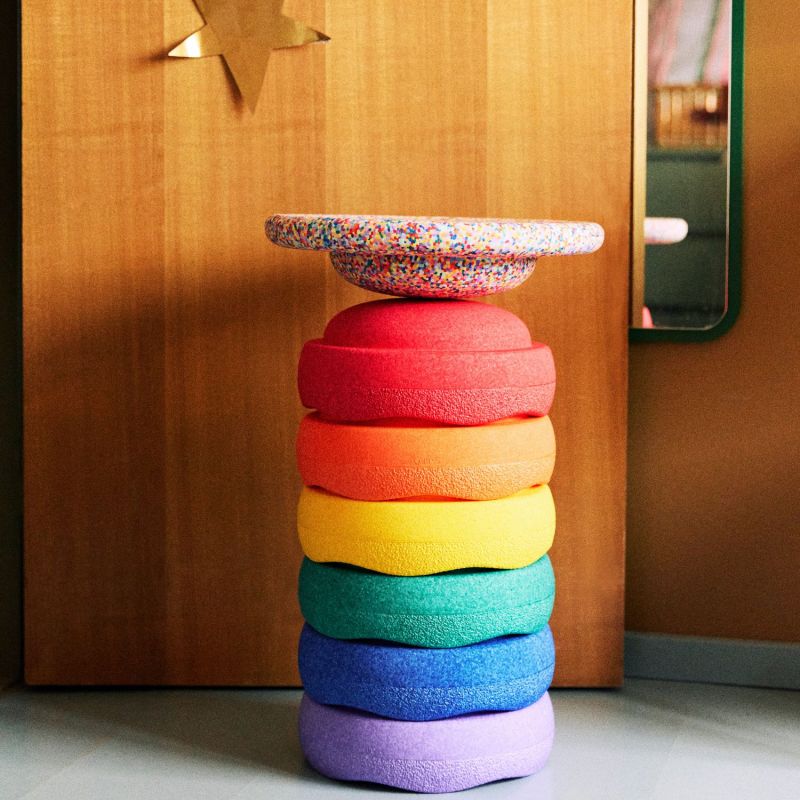 Jeu de motricité Stapelstein Rainbow Set classic Stapelstein Ambiance 8