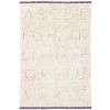 Tapis lavable RugCycled® ABC en coton naturel (90 x 130 cm) - Lorena Canals
