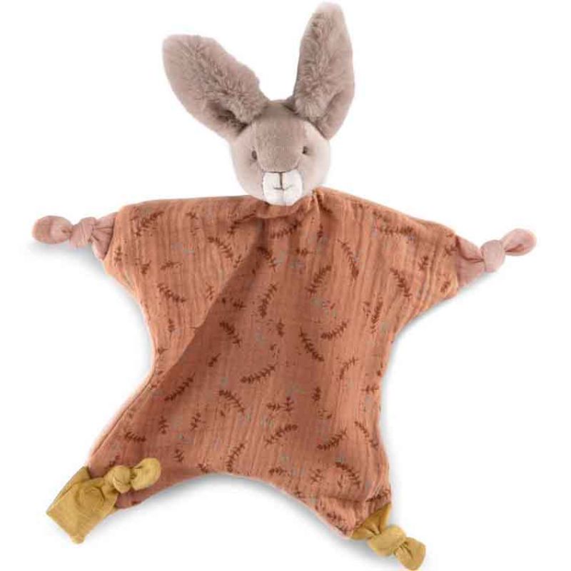 Doudou plat lapin argile Trois petits lapins (personnalisable) Moulin Roty Produit 1 grande taille