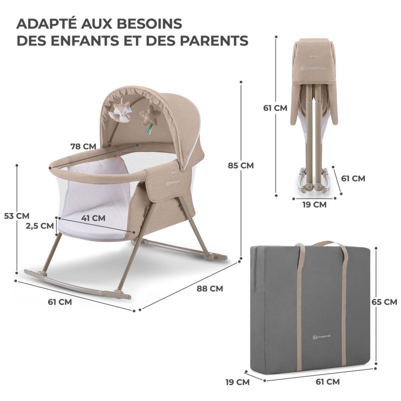 Berceau bébé Lovi Beige Kinderkraft Produit 7