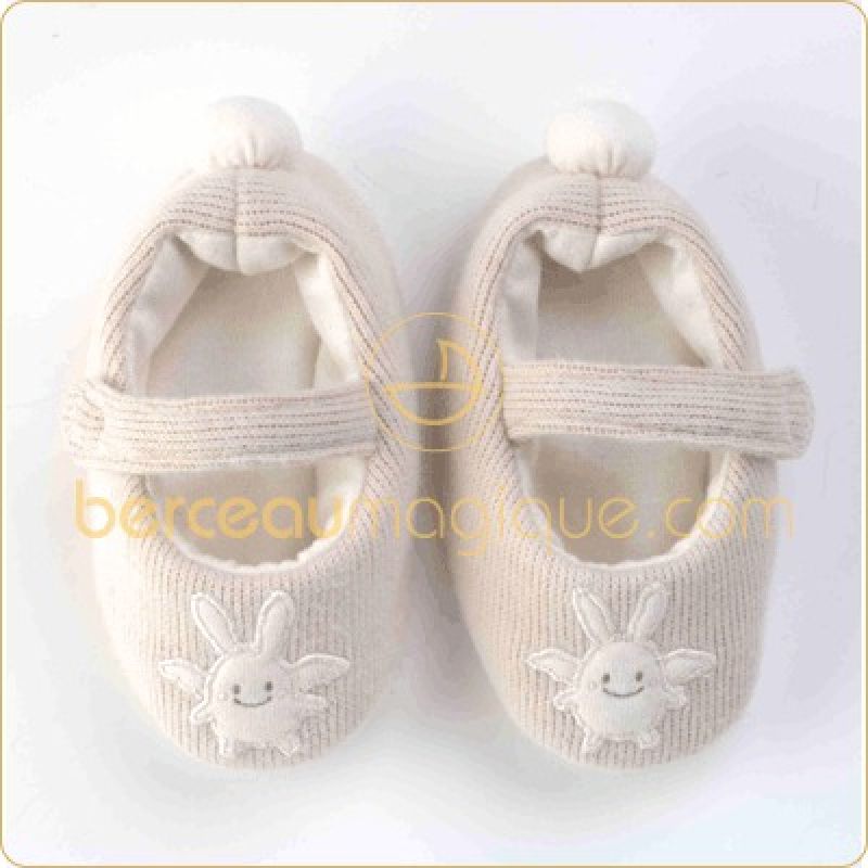 Chaussons ange lapin à bride Trousselier