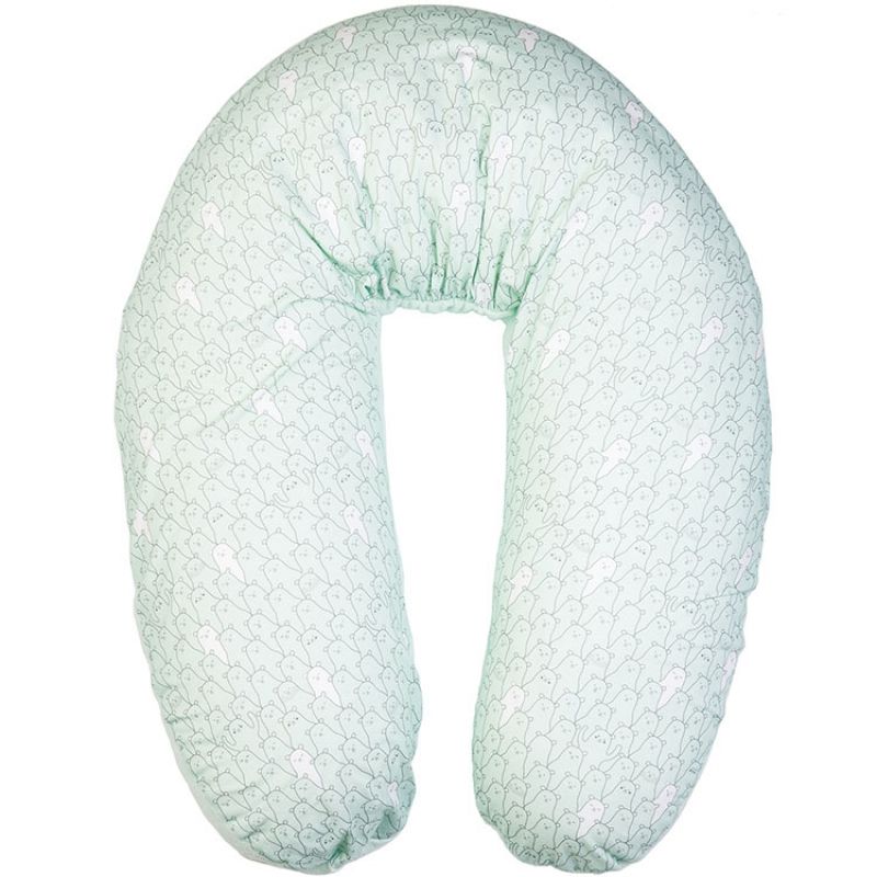 Housse de coussin d´allaitement menthe (185 x 75 cm) Hoppa